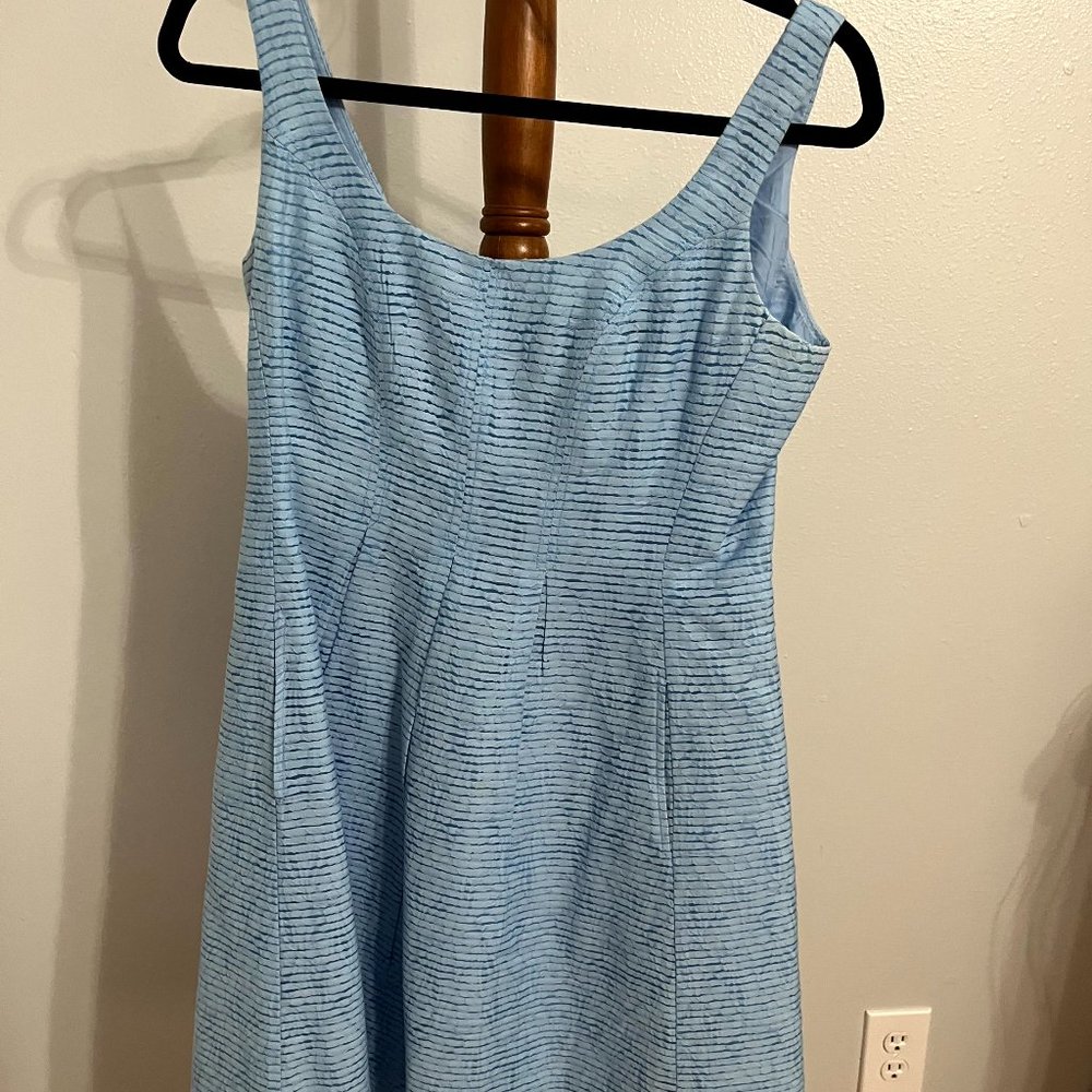 Blue A-line Dress